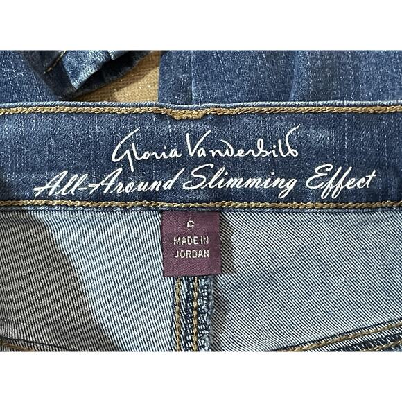 Gloria Vanderbilt Capri Jeans Womens 6 Blue Amanda Stretch All-Around Slimming - Picture 9 of 14
